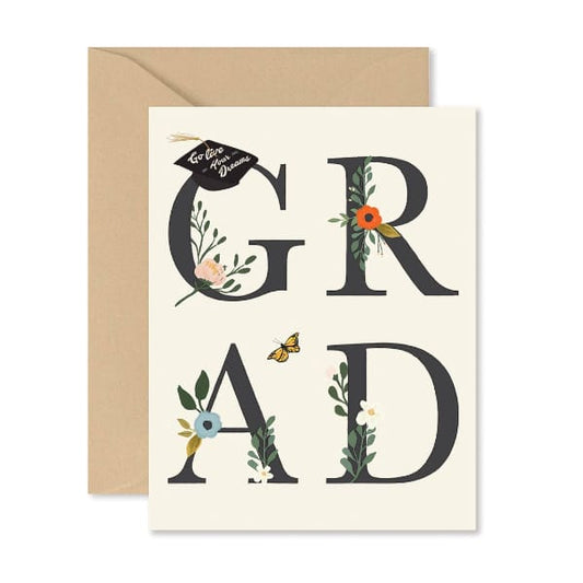 Ginger P. Designs Grad Floral Greeting Card