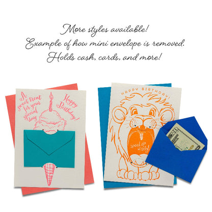 Color Box Design & Letterpress Graduation | Gift Card Holder
