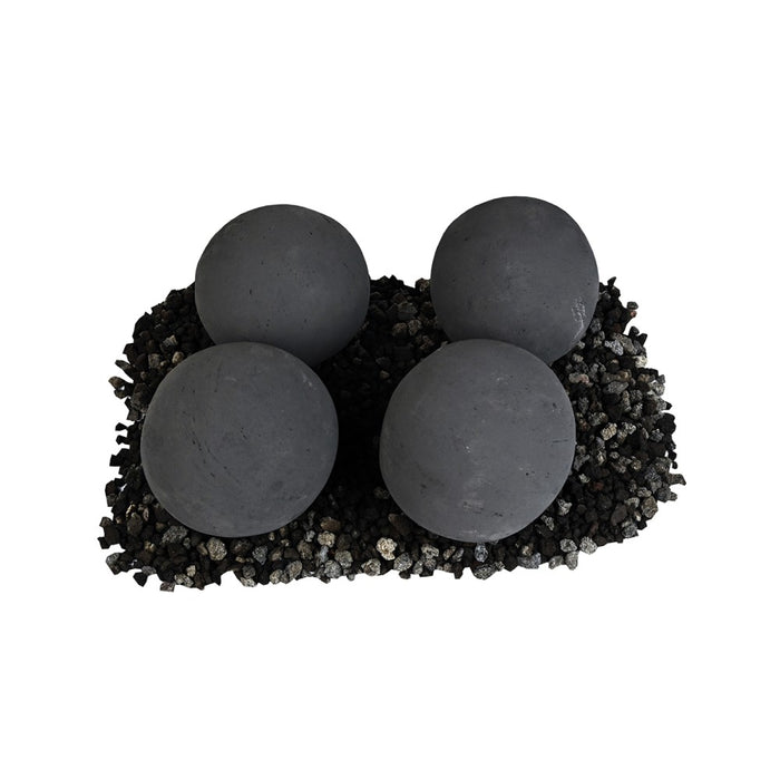 Grand Canyon 6-Inch Cannon Balls for Gas Inserts and Burners in Black