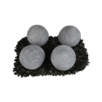 6" Cannon Balls (4-pc Set) / Gray