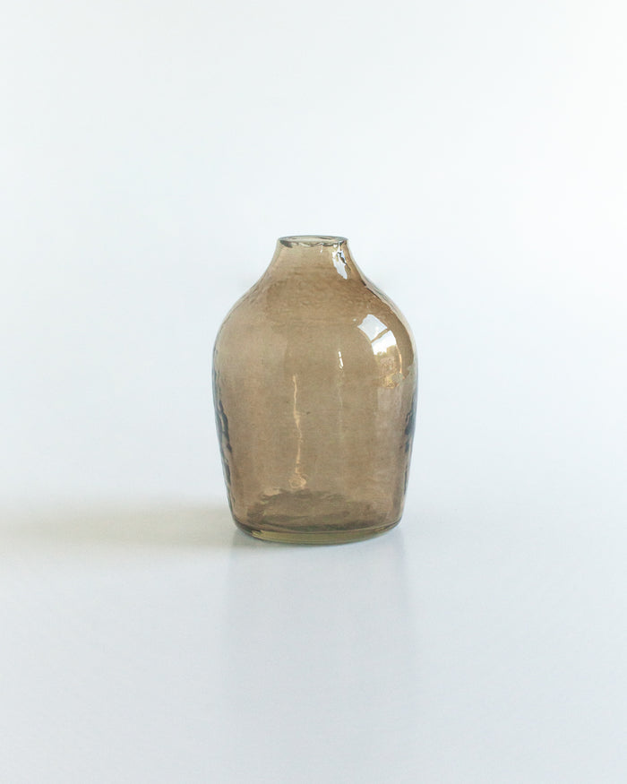 Haley Handblown Hammered Bud Vase