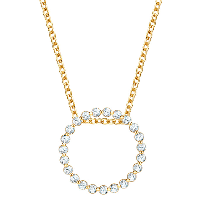 Halskette CIRCLE gold mit Zirkonia