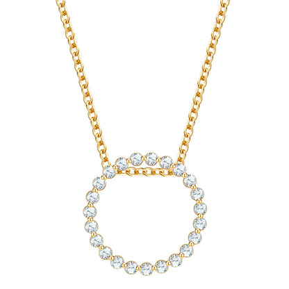 Halskette CIRCLE gold mit Zirkonia