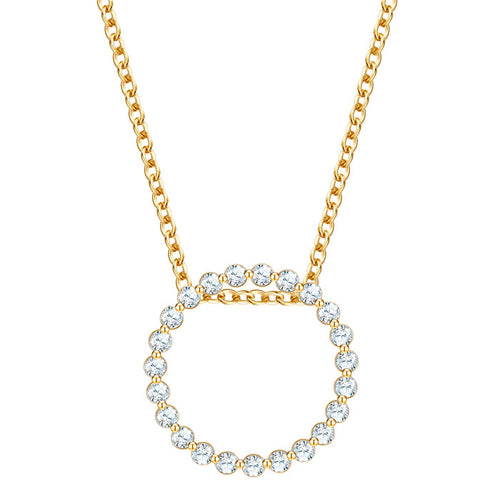 Halskette CIRCLE gold mit Zirkonia