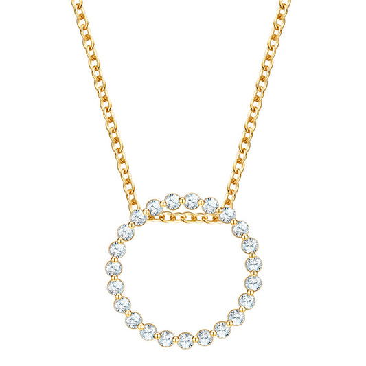Halskette CIRCLE gold mit Zirkonia