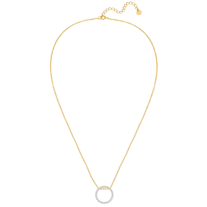 Halskette CIRCLE gold mit Zirkonia