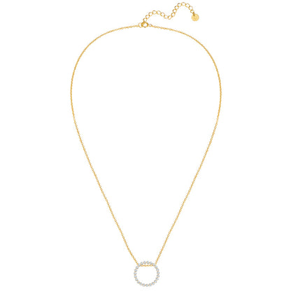 Halskette CIRCLE gold mit Zirkonia