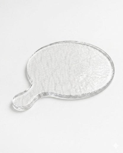 Hammered Glass Round Serving Boards