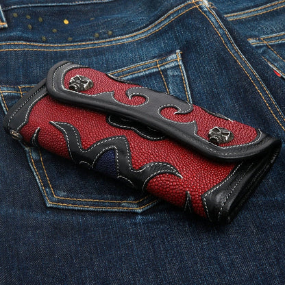 custom handmade genuine leather biker wallets