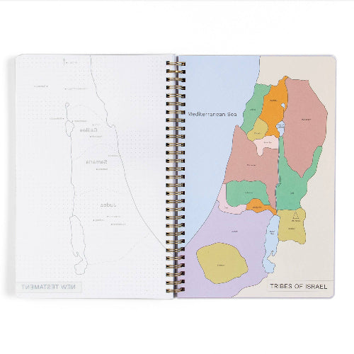 Church Notes Co. Happy Daisy Bible Study Notebook with Maps - Callie Danielle