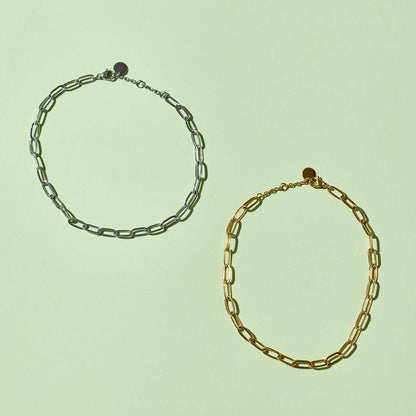 Harper Paperclip Chain Anklet