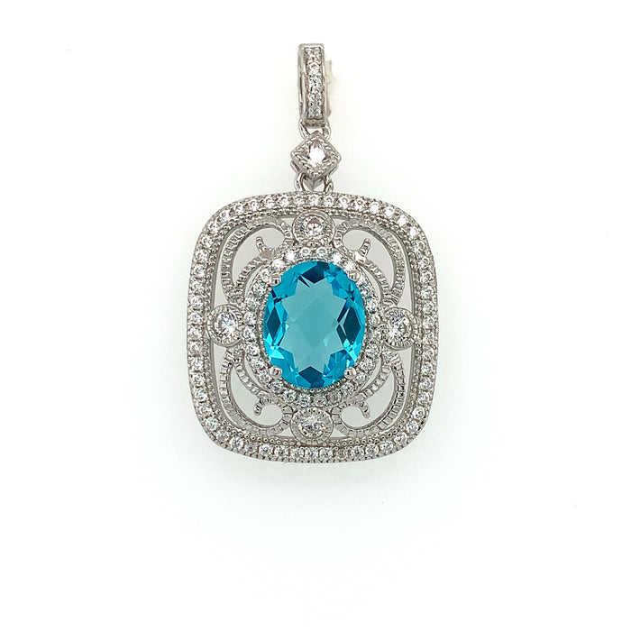 Helenite Filigree Pendant - Zero Point Crystals