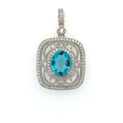 Helenite Filigree Pendant - Zero Point Crystals