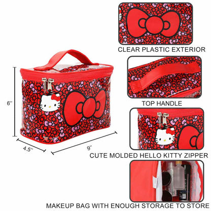 Hello Kitty - Hello Kitty Bow Clear Plastic Travel Tote