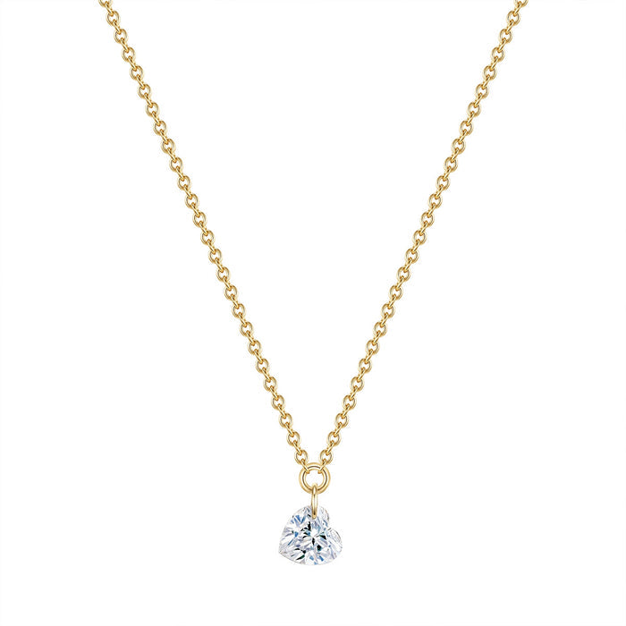 Herz Kette gold Topas