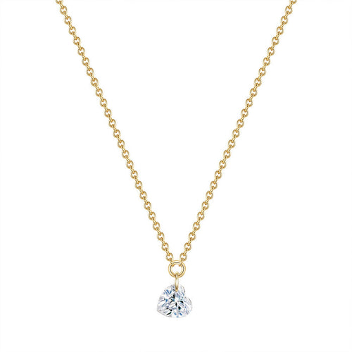 Herz Kette gold Topas