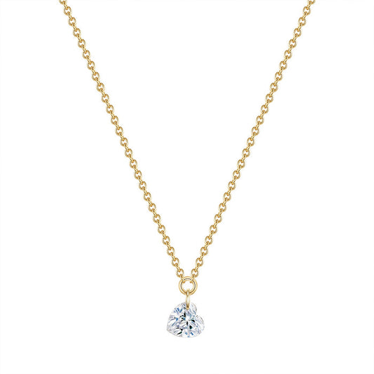 Herz Kette gold Topas