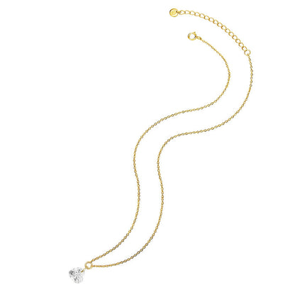 Herz Kette gold Topas