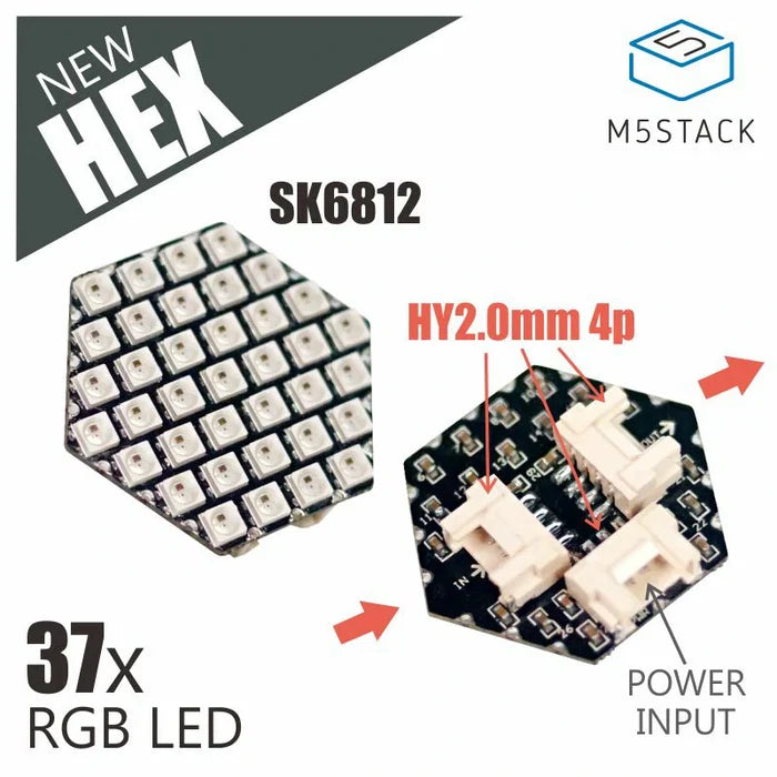 HEX RGB LED Board (SK6812) - m5stack-store