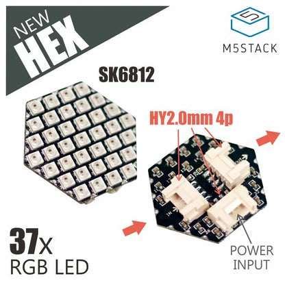 HEX RGB LED Board (SK6812) - m5stack-store