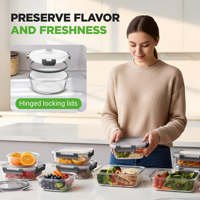 High Borosilicate Glass Food Container