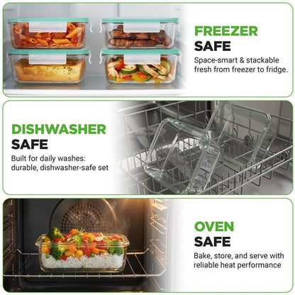 High Borosilicate Glass Food Container