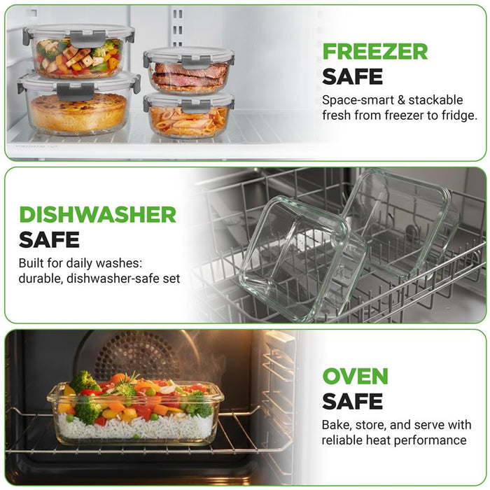 High Borosilicate Glass Food Container