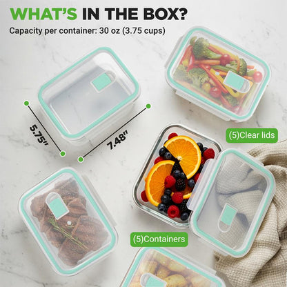 High Borosilicate Glass Food Container