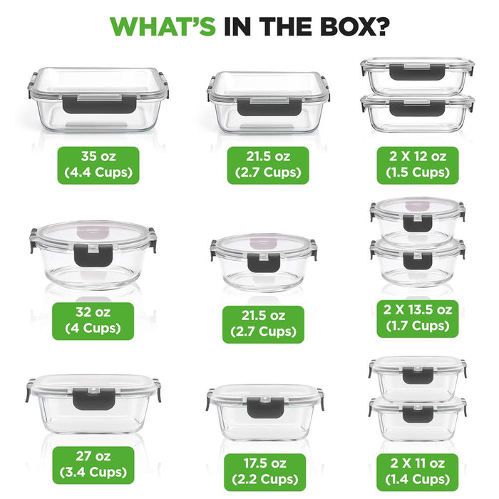 High Borosilicate Glass Food Container