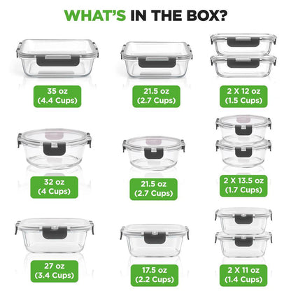 High Borosilicate Glass Food Container