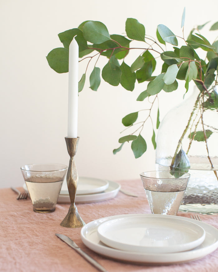 High Diamond Hand-Forged Iron Candle Stand