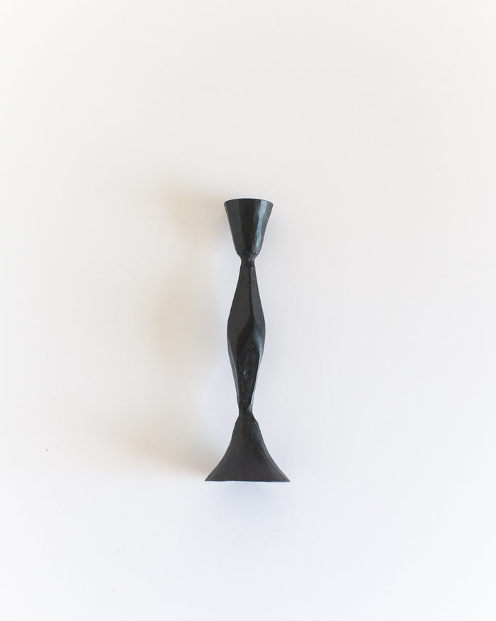 High Diamond Hand-Forged Iron Candle Stand