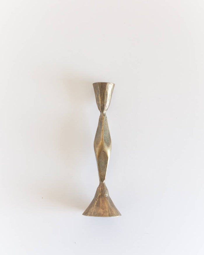 High Diamond Hand-Forged Iron Candle Stand