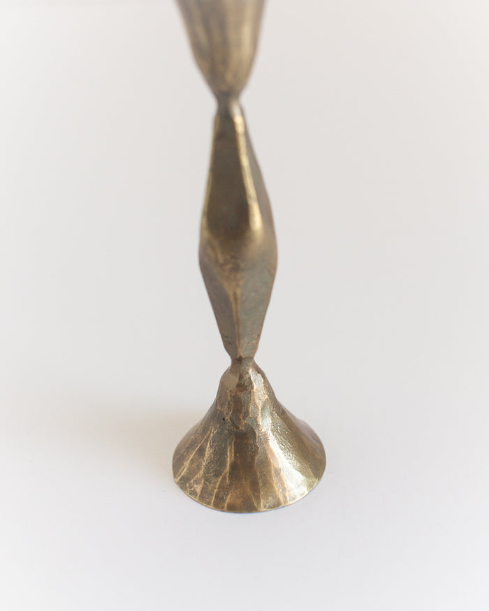 High Diamond Hand-Forged Iron Candle Stand