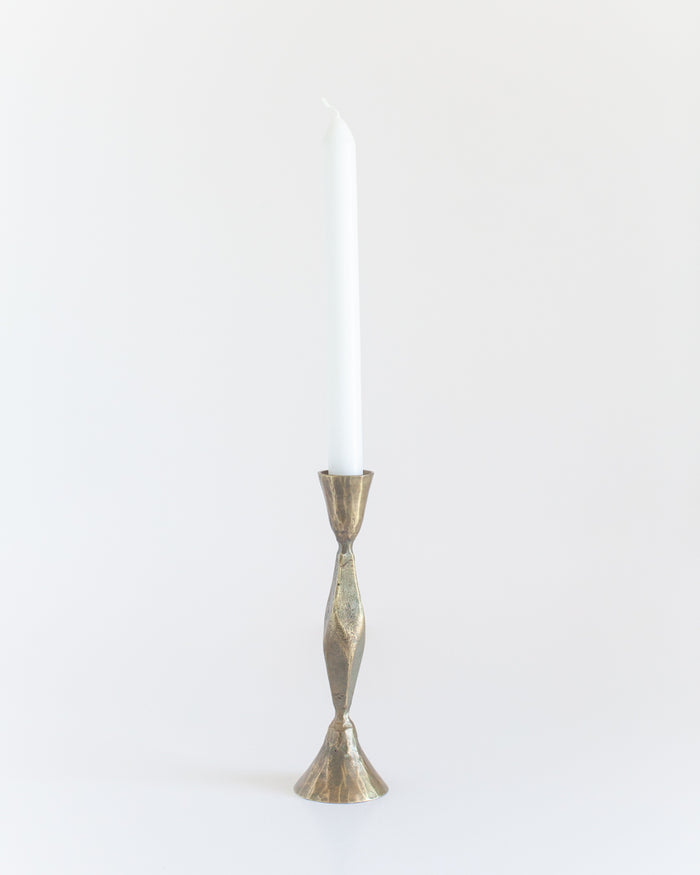 High Diamond Hand-Forged Iron Candle Stand