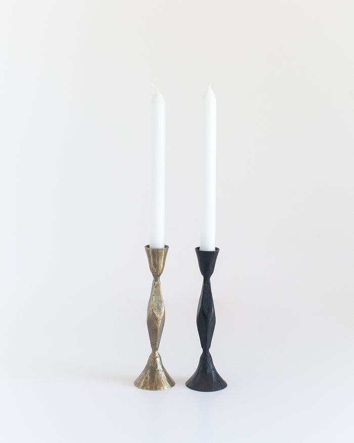 High Diamond Hand-Forged Iron Candle Stand