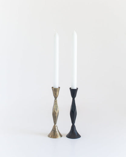 High Diamond Hand-Forged Iron Candle Stand