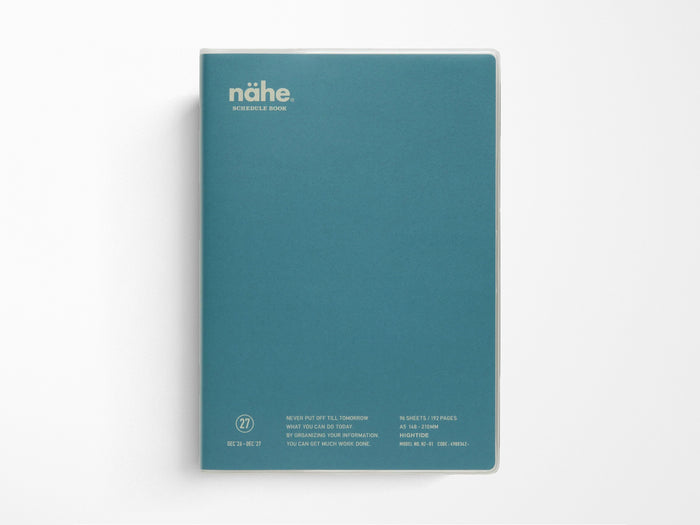 Hightide 2027 Weekly Schedule Book Nähe A5 Vertical