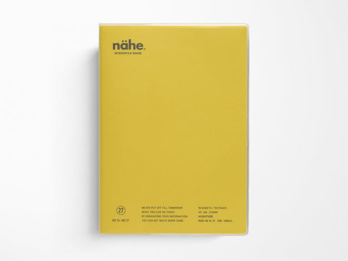 Hightide 2027 Weekly Schedule Book Nähe A5 Vertical