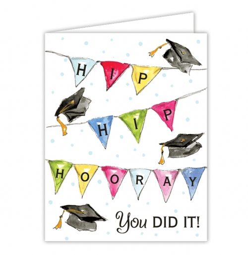Rosanne Beck Hip Hip Hooray Grad Card