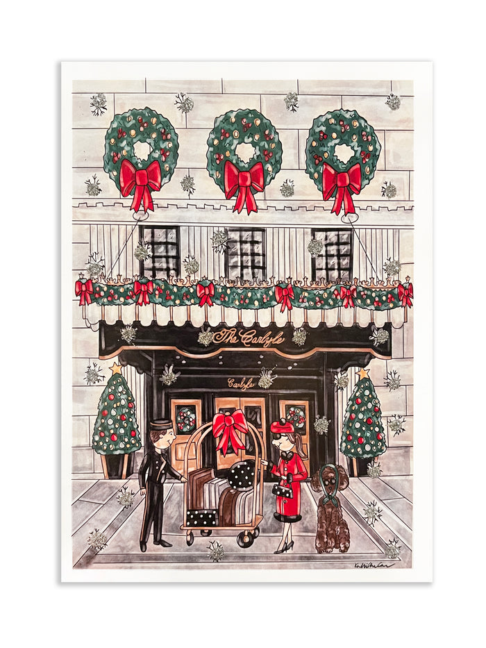 Holiday Carlyle Glitter Card