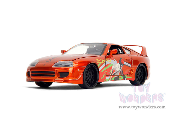 Hollywood Rides -"Chainsaw Man" 1995 Toyota Supra with Chainsaw Man Figure, Jada Toys