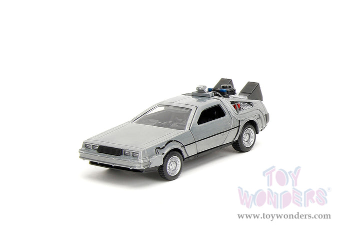 Hollywood Rides: Back To the Future - 3 Pack Time Machine 1:32 Scale Model Car
