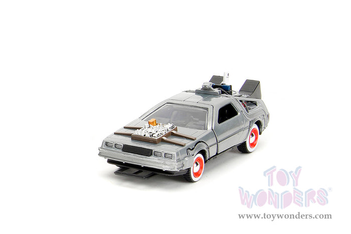 Hollywood Rides: Back To the Future - 3 Pack Time Machine 1:32 Scale Model Car