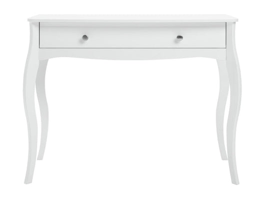 Home Amelie 1 Drawer Dressing Table - White | Stylish Makeup Station