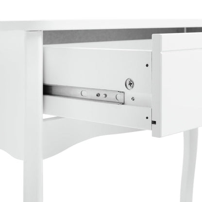 Home Amelie 1 Drawer Dressing Table - White | Stylish Makeup Station