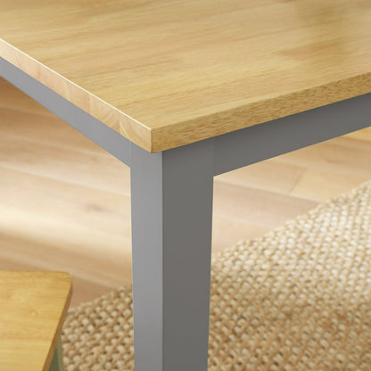 Home Chicago Wooden 4 Seater Dining Table - Grey | Stylish Kitchen Setting