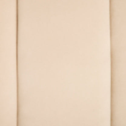Home Letti Velvet Footstool - Latte | Soft Upholstered Comfort