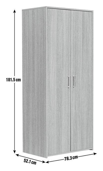 Home Oslo 2 Door Wardrobe - White | Scandinavian Interior Style