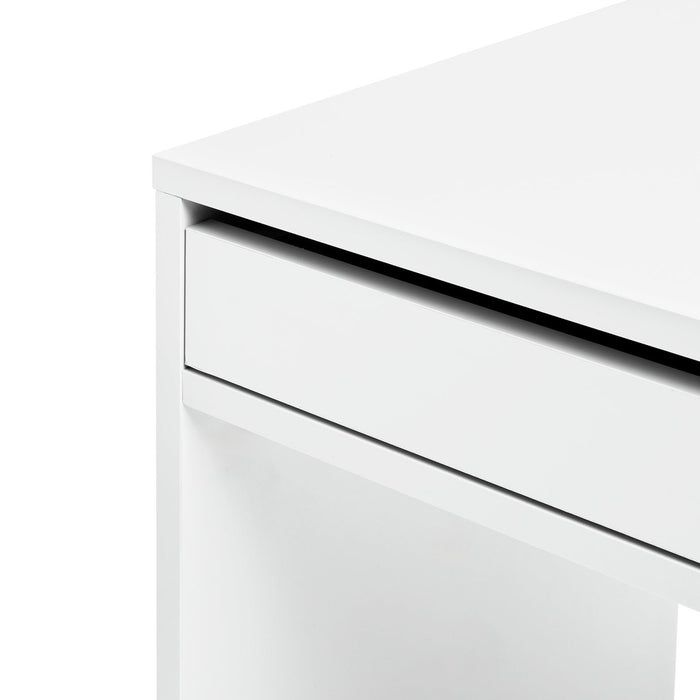 Home Pepper 2 Drawers Office Desk - White | Practical Workstation Storage
